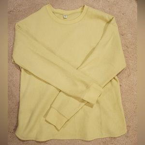 Uniqlo Women’s Women’s Waffle Crewneck Long Sleeve